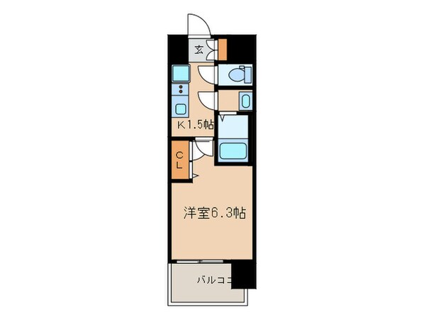 メイクス矢場町の物件間取画像